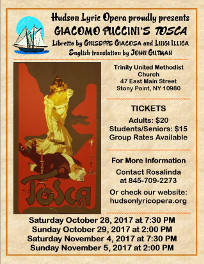 mini image of Tosca opera flyer