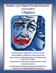 mini image of Pagliacci opera flyer